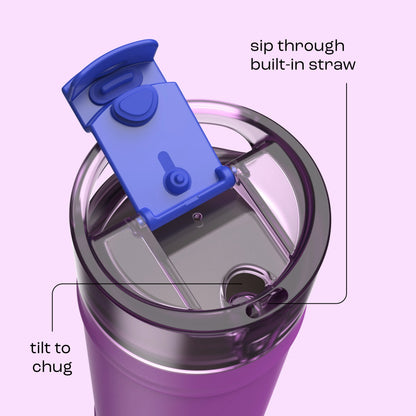 bubba 32 oz DualSip Insulated Stainless Steel Water Bottle - Mood Booster - US 1672