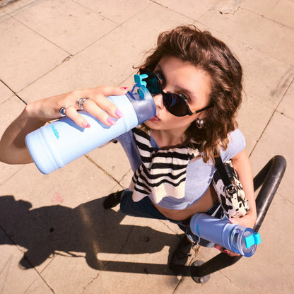 bubba 24 oz DualSip Insulated Stainless Steel Water Bottle - Mood Booster - US 5951