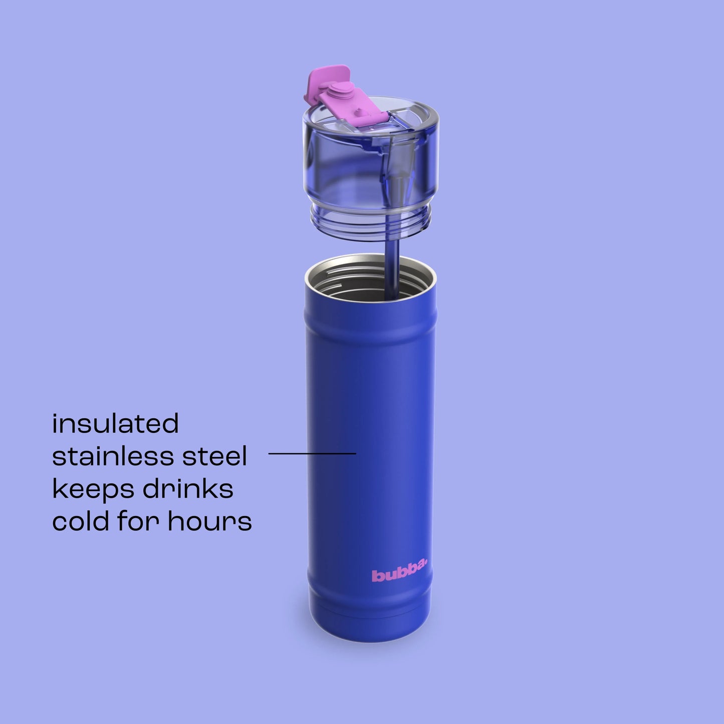 bubba 24 oz DualSip Insulated Stainless Steel Water Bottle - Ocean Energy - US 0936