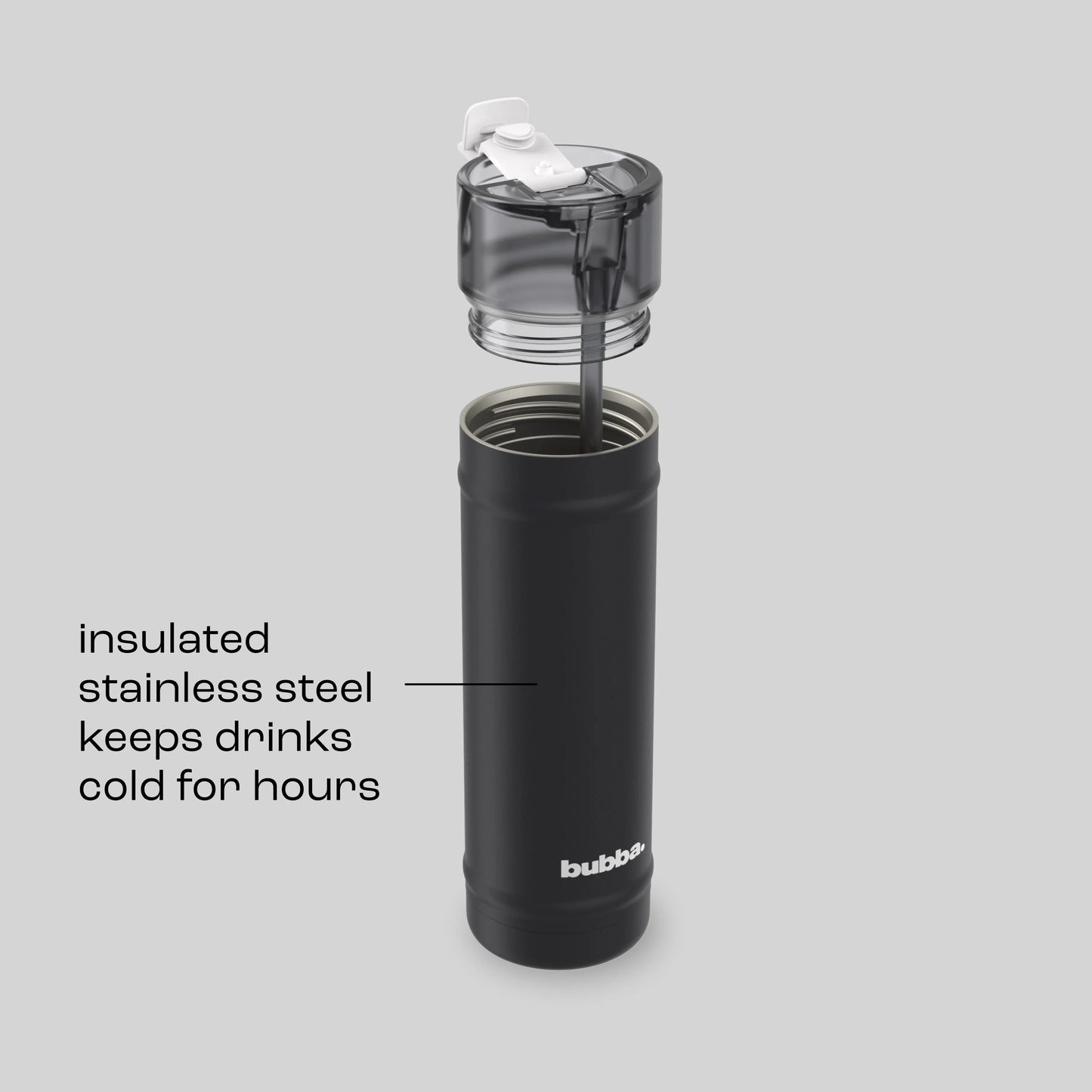 bubba 24 oz DualSip Insulated Stainless Steel Water Bottle - Office Siren - US 1173
