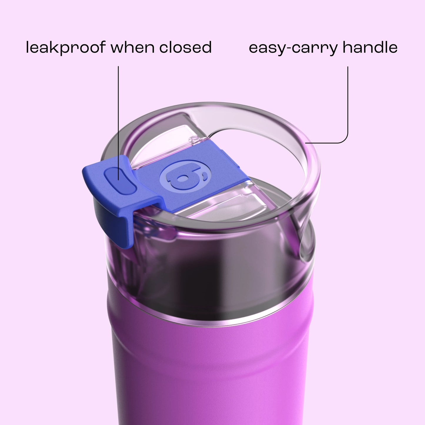 bubba 18 oz DualSip Insulated Stainless Steel Water Bottle - Mood Booster - US 8712