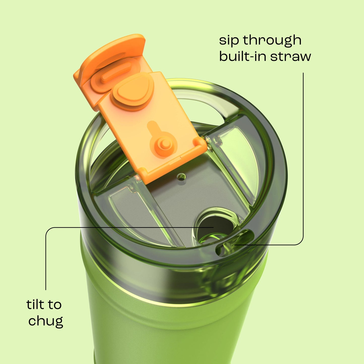 bubba 24 oz DualSip Insulated Stainless Steel Water Bottle - Glow Up - US 0422