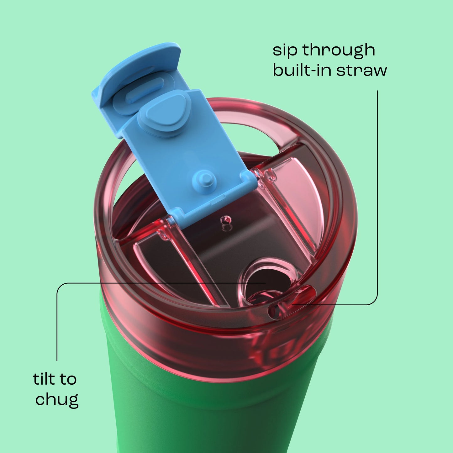 bubba 24 oz DualSip Insulated Stainless Steel Water Bottle - Fresh Serve - US 5390
