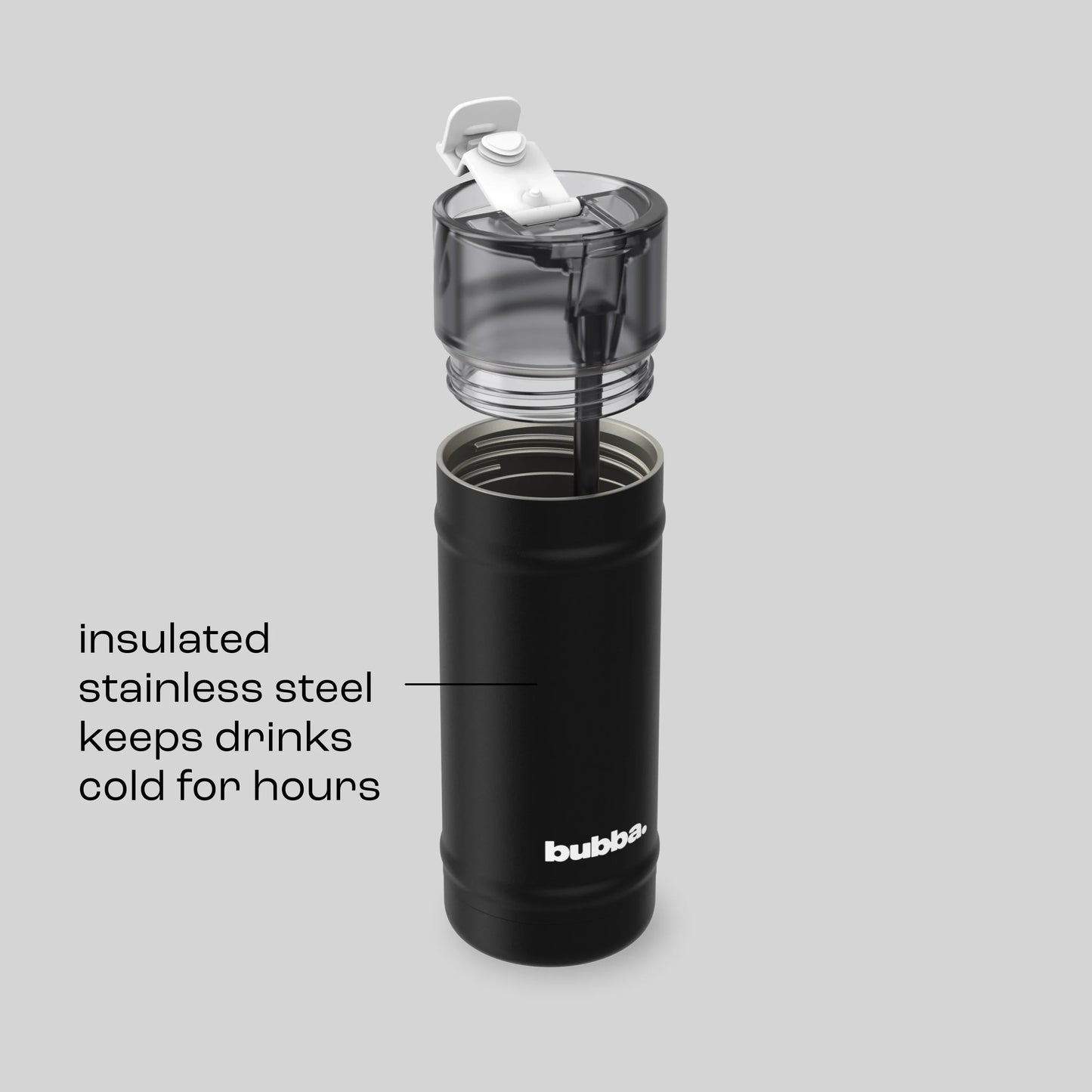 bubba 18 oz DualSip Insulated Stainless Steel Water Bottle -  Office Siren - US 3109
