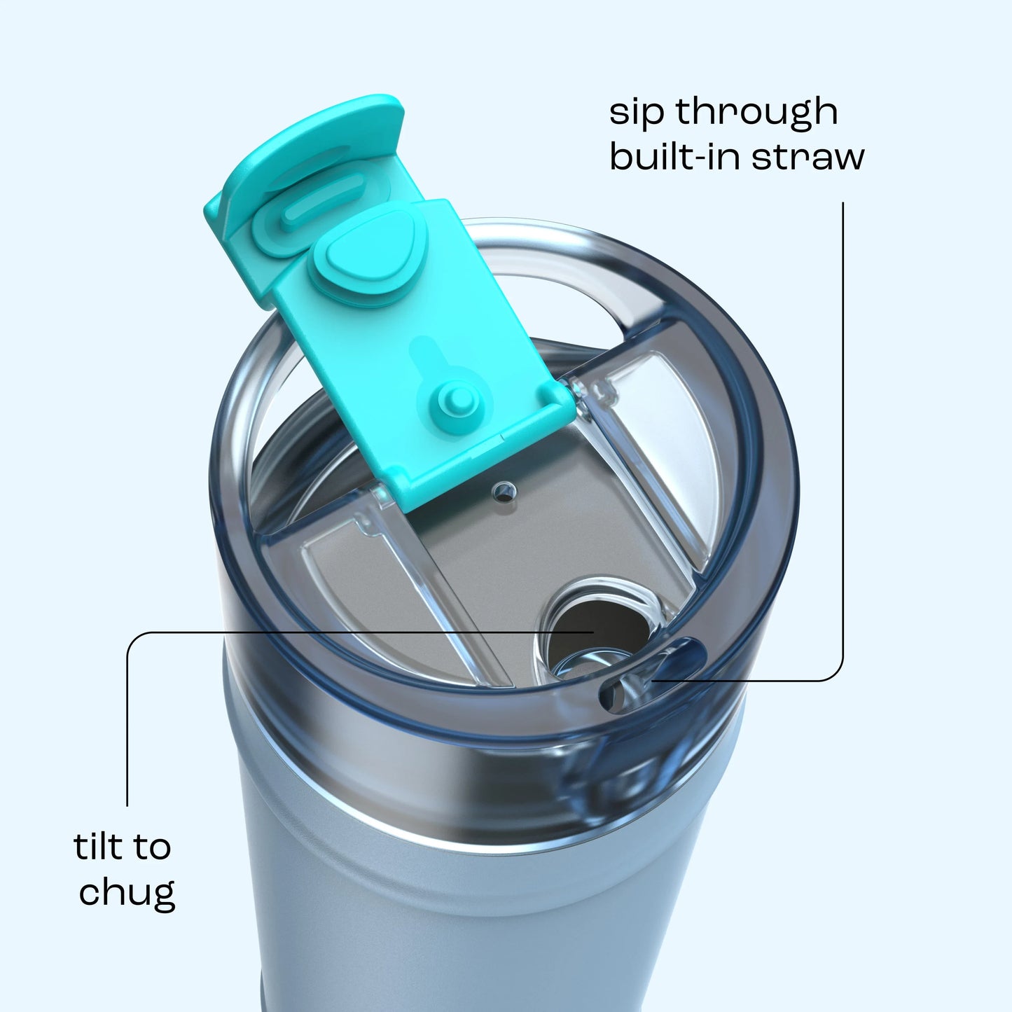 bubba 24 oz DualSip Insulated Stainless Steel Water Bottle - Daydreamin - US 7726