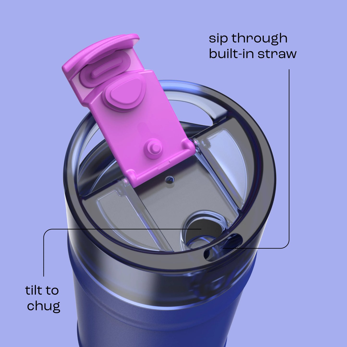 bubba 18 oz DualSip Insulated Stainless Steel Water Bottle - Ocean Energy - US 4703
