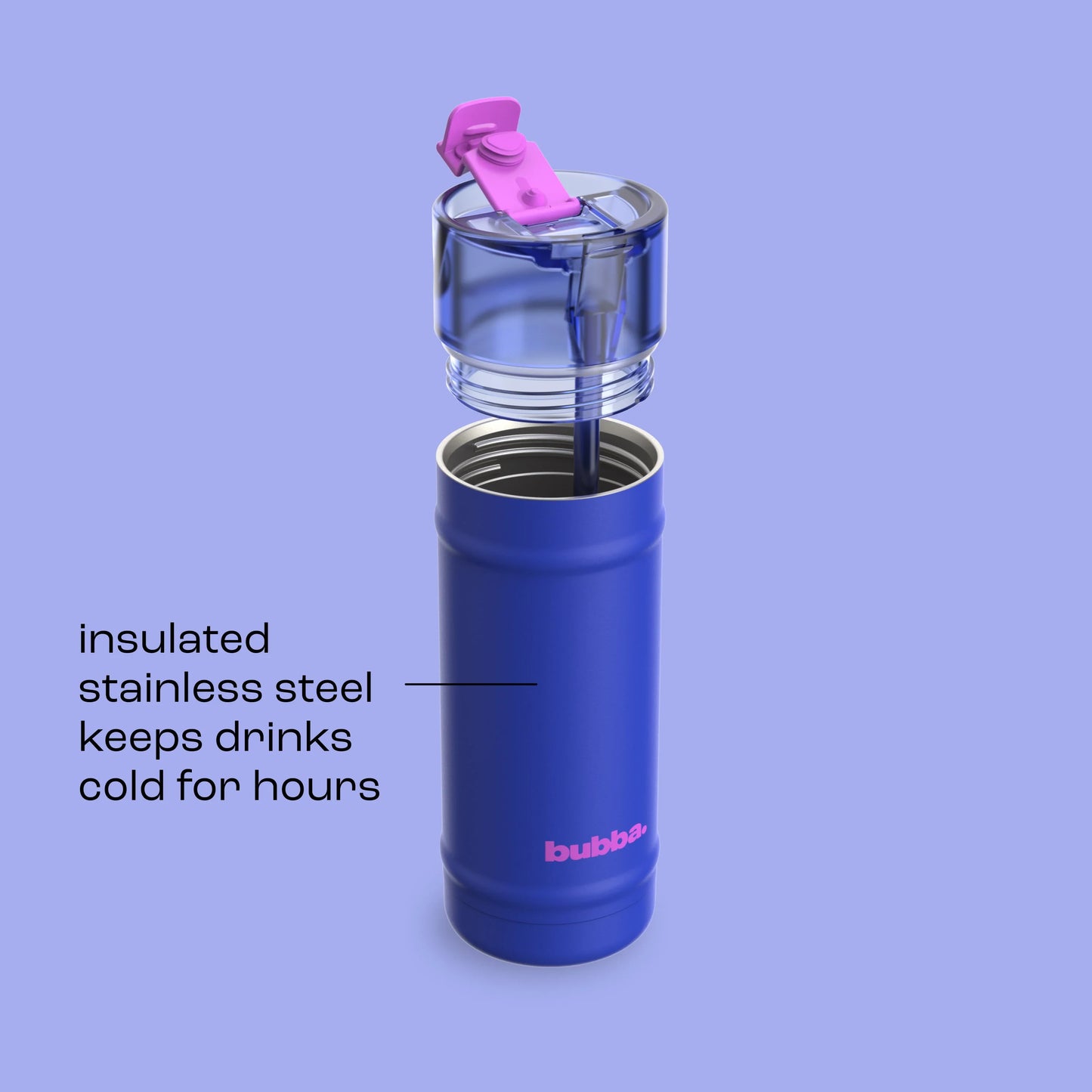 bubba 18 oz DualSip Insulated Stainless Steel Water Bottle - Ocean Energy - US 4703